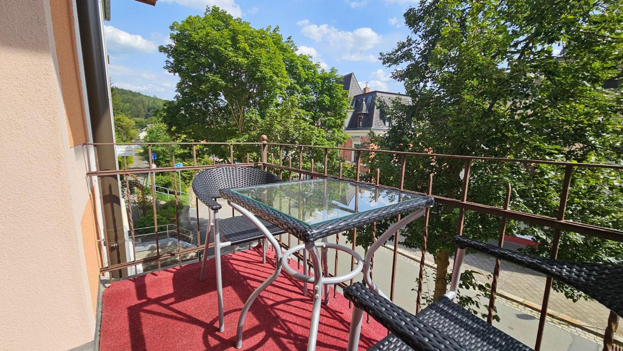 Pension Weisse Rose, Parkplatz, Fruehstueck, Wlan, Zentral Bad Elster Extérieur photo