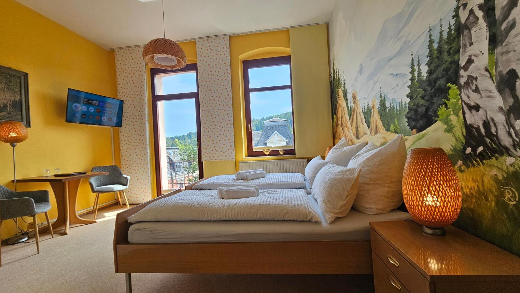 Pension Weisse Rose, Parkplatz, Fruehstueck, Wlan, Zentral Bad Elster Extérieur photo